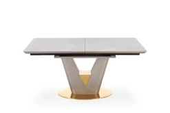 Halmar Stoły*VALENTINO stół rozkładany jasny popiel/złoty (3p=1szt)1 sztuka
