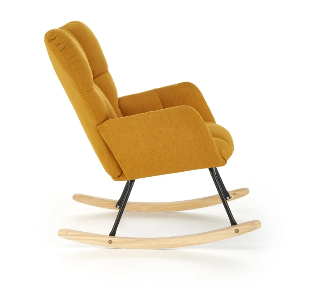 Halmar Fotele*VASCO fotel bujany musztardowy1 sztuka