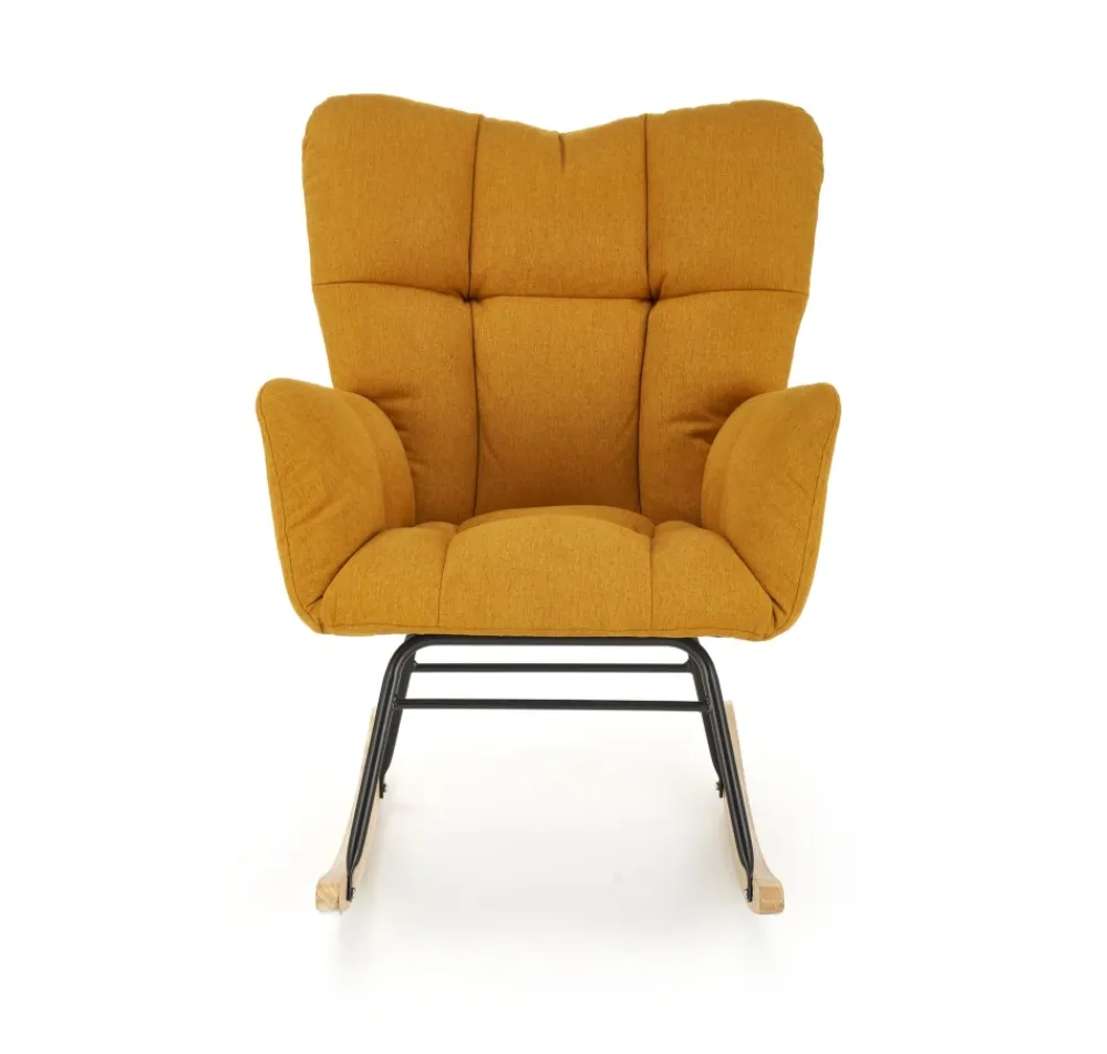 Halmar Fotele*VASCO fotel bujany musztardowy1 sztuka