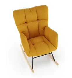 Halmar Fotele*VASCO fotel bujany musztardowy1 sztuka