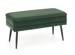 Halmar Fotele*VELVA ławka ciemny zielony/czarny (1p=1szt)1 sztuka