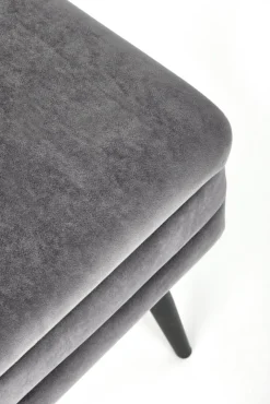 Halmar Fotele*VELVA ławka popielaty/czarny (1p=1szt)1 sztuka