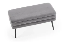 Halmar Fotele*VELVA ławka popielaty/czarny (1p=1szt)1 sztuka
