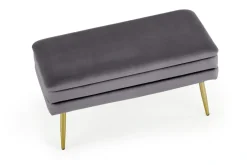 Halmar Fotele*VELVA ławka popielaty/złoty (1p=1szt)1 sztuka