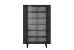 Bogart Witryny*VERICA WITRYNA 120 2D - charcoal flow / czarne nogi