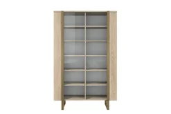 Bogart Witryny*VERICA WITRYNA 120 2D - dąb biszkoptowy / złote nogi