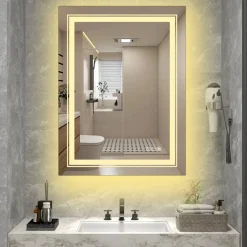 Halmar Lustra*VERO lustro ścienne łazienkowe, srebrny (1p=1szt)1 sztuka