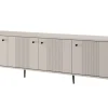 Bogart Szafki Rtv*VESPER RTV 187 4D - cashmere mdf / cashmere / czarne nogi