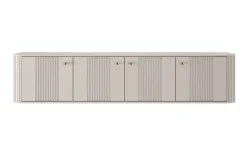 Bogart Szafki Rtv*VESPER RTV 187 4D - cashmere mdf / cashmere / złote uchwyty / wisząca