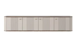 Bogart Szafki Rtv*VESPER RTV 187 4D - cashmere mdf / orzech / złote uchwyty / wisząca