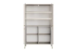 Bogart Szafki I Regały*VESPER WITRYNA 103 2D - cashmere mdf / cashmere / złote nogi