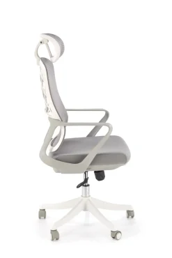 Halmar Fotele*VESUVIO 2 fotel gabinetowy popielaty / biały1 sztuka