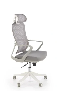 Halmar Fotele*VESUVIO 2 fotel gabinetowy popielaty / biały1 sztuka