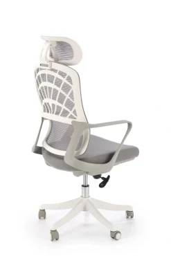 Halmar Fotele*VESUVIO 2 fotel gabinetowy popielaty / biały1 sztuka