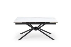 Halmar Stoły*VITORINO stół rozkładany, blat - biały marmur, nogi - czarny (2p=1szt)1 sztuka