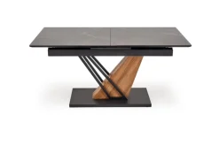 Halmar Stoły*VOLANT 140 stół rozkładany, blat - czarny marmur, nogi - dąb złoty / czarny (3p=1szt)1 sztuka