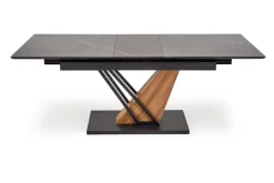 Halmar Stoły*VOLANT 140 stół rozkładany, blat - czarny marmur, nogi - dąb złoty / czarny (3p=1szt)1 sztuka