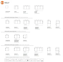 Wajnert Narożniki Do Salonu|Narożniki*duży narożnik Kelly z funkcją spania