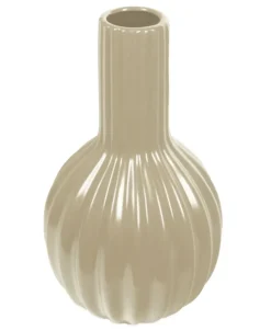 ArteHome Wazony*Wazon kremowy w kształcie pąka maku 20x17,5 cm