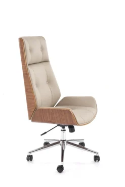 Halmar Fotele*WEBSTER fotel gabinetowy orzechowy/beżowy1 sztuka