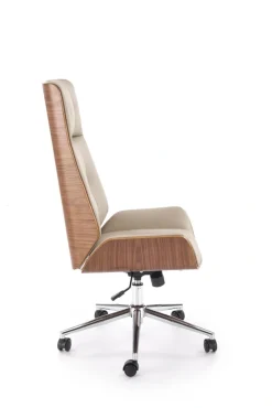 Halmar Fotele*WEBSTER fotel gabinetowy orzechowy/beżowy1 sztuka