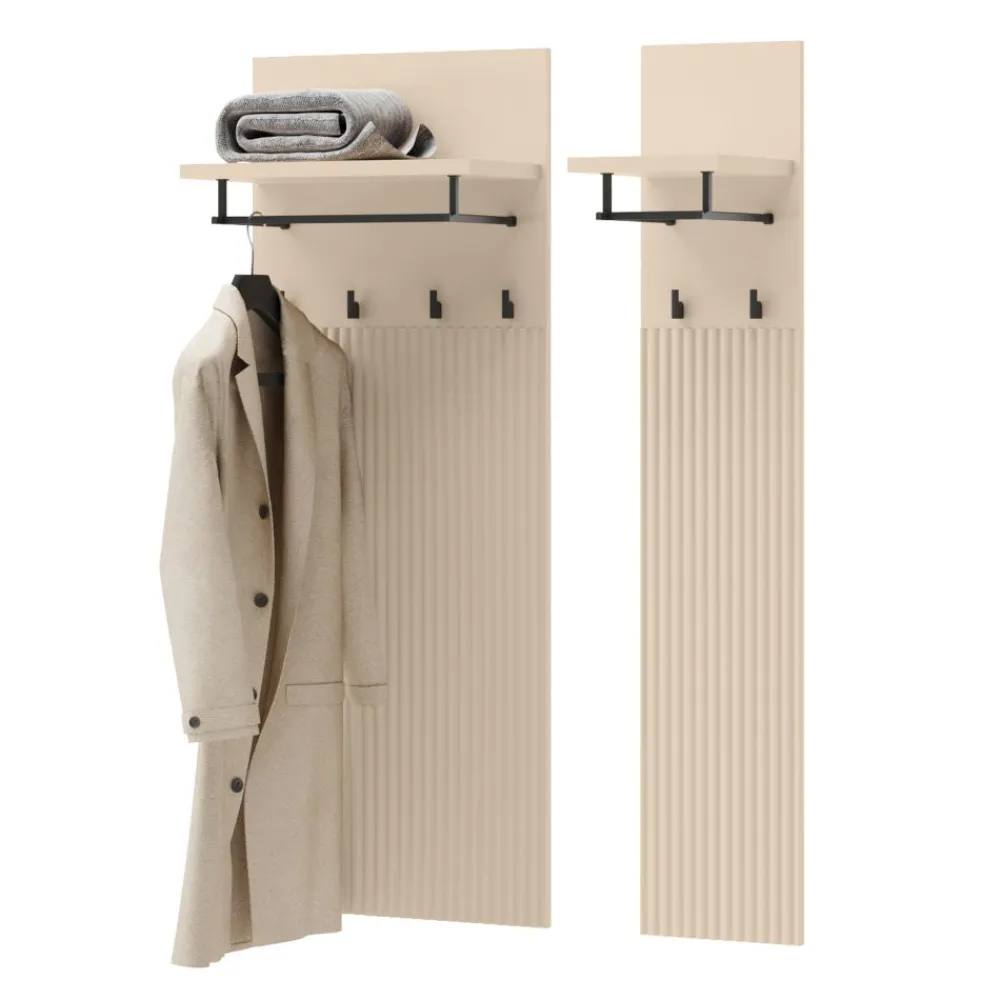 Lenart Wieszaki Do Przedpokoju|Wieszaki*Wieszak do przedpokoju TREND TG-06 Beż piaskowy + czarny