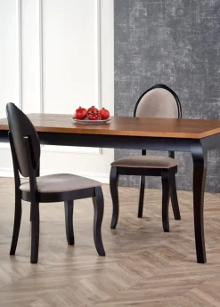 Halmar Stoły*WINDSOR stół rozkładany 160-240x90x76 cm kolor ciemny dąb/czarny (2p=1szt)1 sztuka