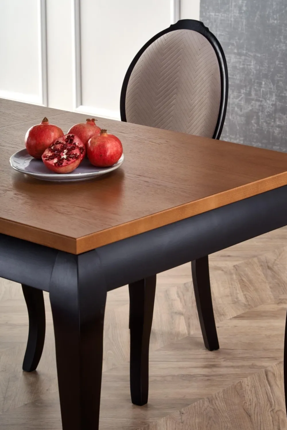 Halmar Stoły*WINDSOR stół rozkładany 160-240x90x76 cm kolor ciemny dąb/czarny (2p=1szt)1 sztuka