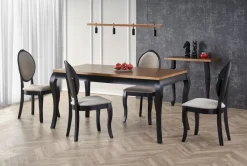 Halmar Stoły*WINDSOR stół rozkładany 160-240x90x76 cm kolor ciemny dąb/czarny (2p=1szt)1 sztuka