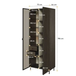 Lenart Witryny Do Salonu|Witryny Do Jadalni*Witryna do salonu Piemonte PE-02