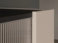 ML Meble Witryny Do Jadalni|Witryny Do Salonu*Witryna kaszmirowa Freshion 02 cashmere/czarny - witryna 1D1W