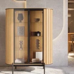 Lenart Witryny Do Jadalni|Witryny Do Salonu*Witryna półokrągła Rotto RT-10 dąb vincenza