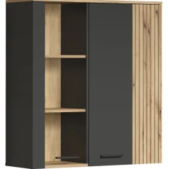 Mebelbos Witryny Do Jadalni|Witryny Do Salonu*Witryna wisząca 90 cm – nowoczesna witryna ze szkłem hartowanym Esteban