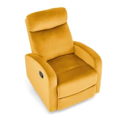 Halmar Fotele*WONDER fotel rozkładany z funkcją kołyski, musztardowy (2p=1szt)1 sztuka