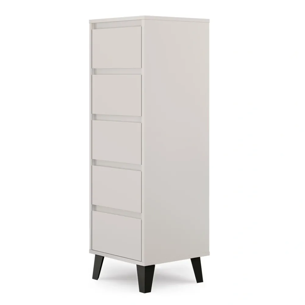 Mebelbos Komody Do Biura|Komody Do Przedpokoju*Wysoka kaszmirowa komoda z pięcioma szufladami, skandynawska BORG