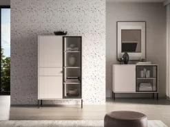 ML Meble Witryny Do Jadalni|Witryny Do Salonu*Wysoka kaszmirowa witryna Barnee 01