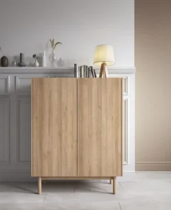 Piaski Komody*Wysoka komoda dwudrzwiowa Boho