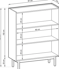 Piaski Komody*Wysoka komoda dwudrzwiowa Boho