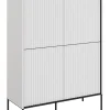 Dzieci Lenart Komody Do Biura|Komody Do Przedpokoju*Wysoka komoda ryflowana   Trend TR-03 biała
