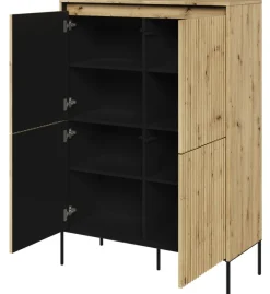 Dzieci Lenart Komody Do Biura|Komody Do Przedpokoju*Wysoka komoda z lamelami Trend TR-03 dąb artisan