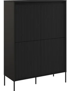 Dzieci Lenart Komody Do Biura|Komody Do Przedpokoju*Wysoka komoda z lamelami Trend TR-03 czarna