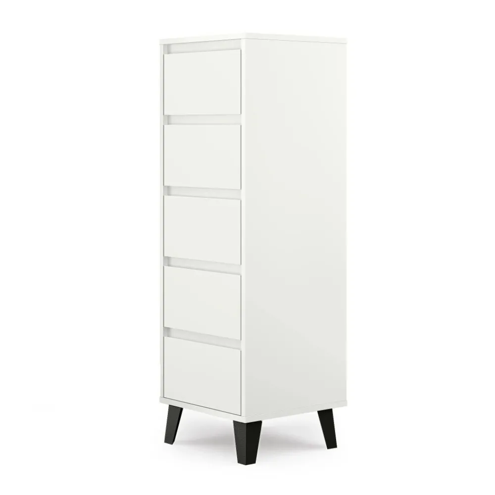 Mebelbos Komody Do Biura|Komody Do Przedpokoju*Wysoka komoda z pięcioma szufladami, skandynawska BORG