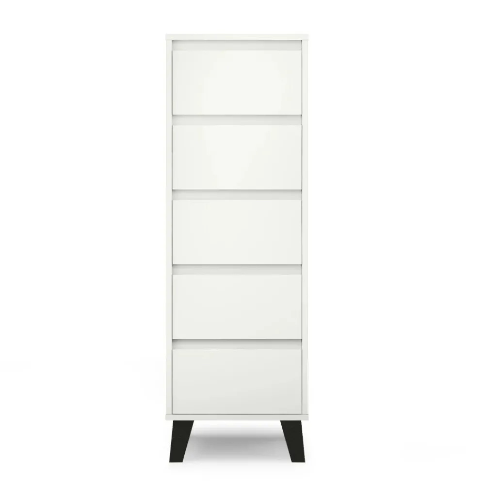 Mebelbos Komody Do Biura|Komody Do Przedpokoju*Wysoka komoda z pięcioma szufladami, skandynawska BORG