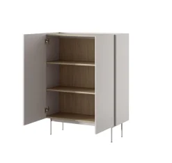 Piaski Komody*Wysoka komoda z szafkami Colour kaszmir