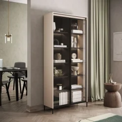 Lenart Szafki I Regały Do Biura|Witryny Do Jadalni*Wysoka szklana witryna Trend TR-07 dąb artisan