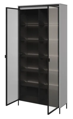 Lenart Szafki I Regały Do Biura|Witryny Do Jadalni*Wysoka witryna loftowa Trend TR-07 szara