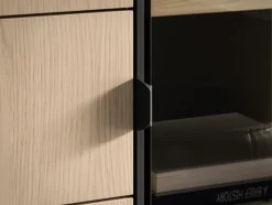 ML Meble Witryny Do Jadalni|Witryny Do Salonu*Wysoka witryna z podświetleniem Barnee 01