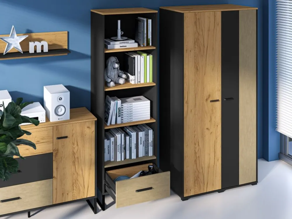 ML Meble Szafki I Regały*Wysoki otwarty regał Colt 03 1D1S