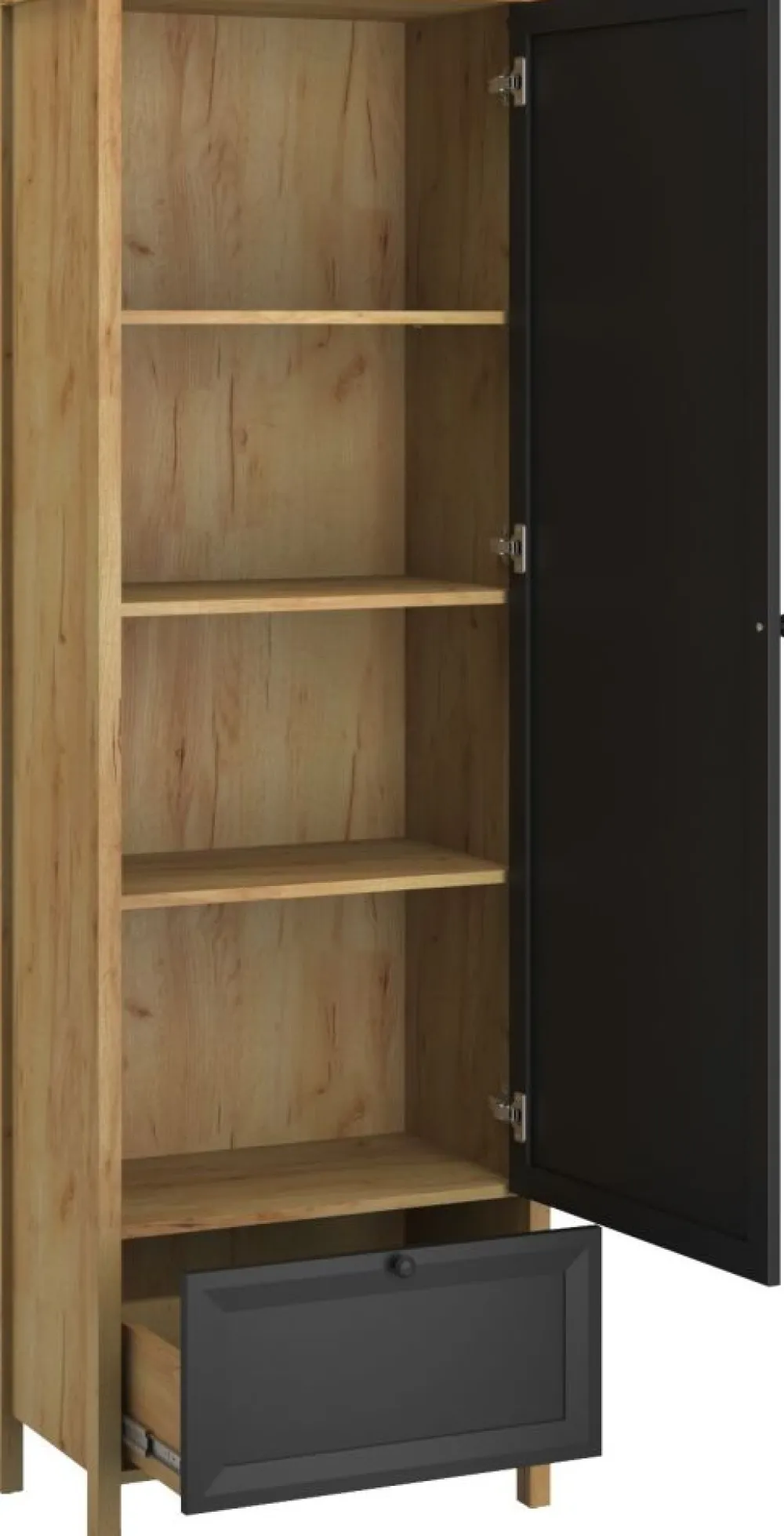 Mebelbos Regały Do Pokoju Młodzieżowego|Szafki I Regały Do Salonu*Wysoki regał Brent 1D1S