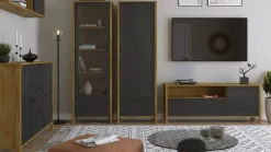 Mebelbos Regały Do Pokoju Młodzieżowego|Szafki I Regały Do Salonu*Wysoki regał Brent 1D1S